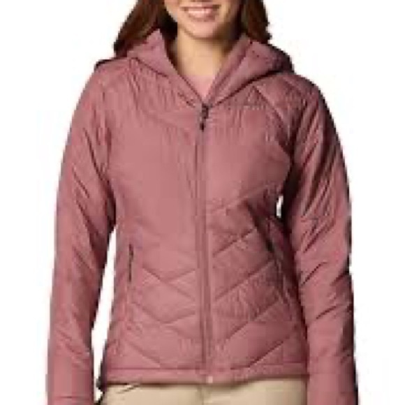 Columbia Jackets & Blazers - Columbia Women's Mauve Hooded Puffer Jacket